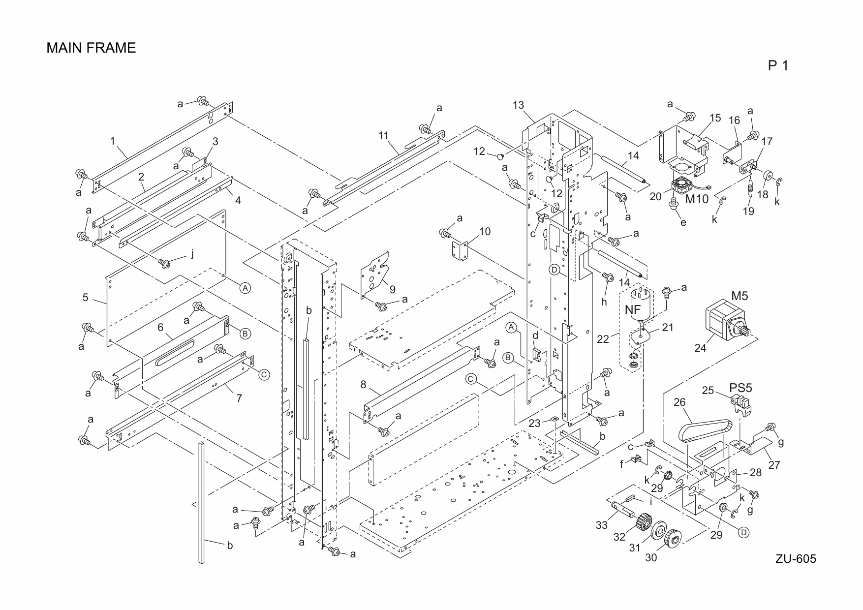 Konica-Minolta Options ZU-605 A0R0 Parts Manual-3 Konica-Minolta Options ZU-605 A0R0 Parts Manual-3